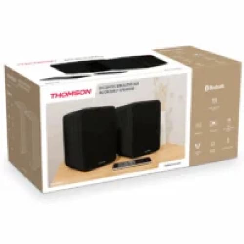 Ensemble De 2 Enceintes Sans Fil Thomson Noir (WS400DUO) Ensemble De 2 Enceintes Sans Fil Thomson Noir (WS400DUO)